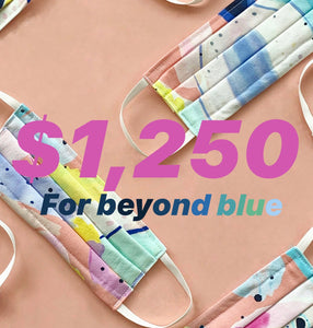 $1250 raised for Beyond Blue from Facemask sales