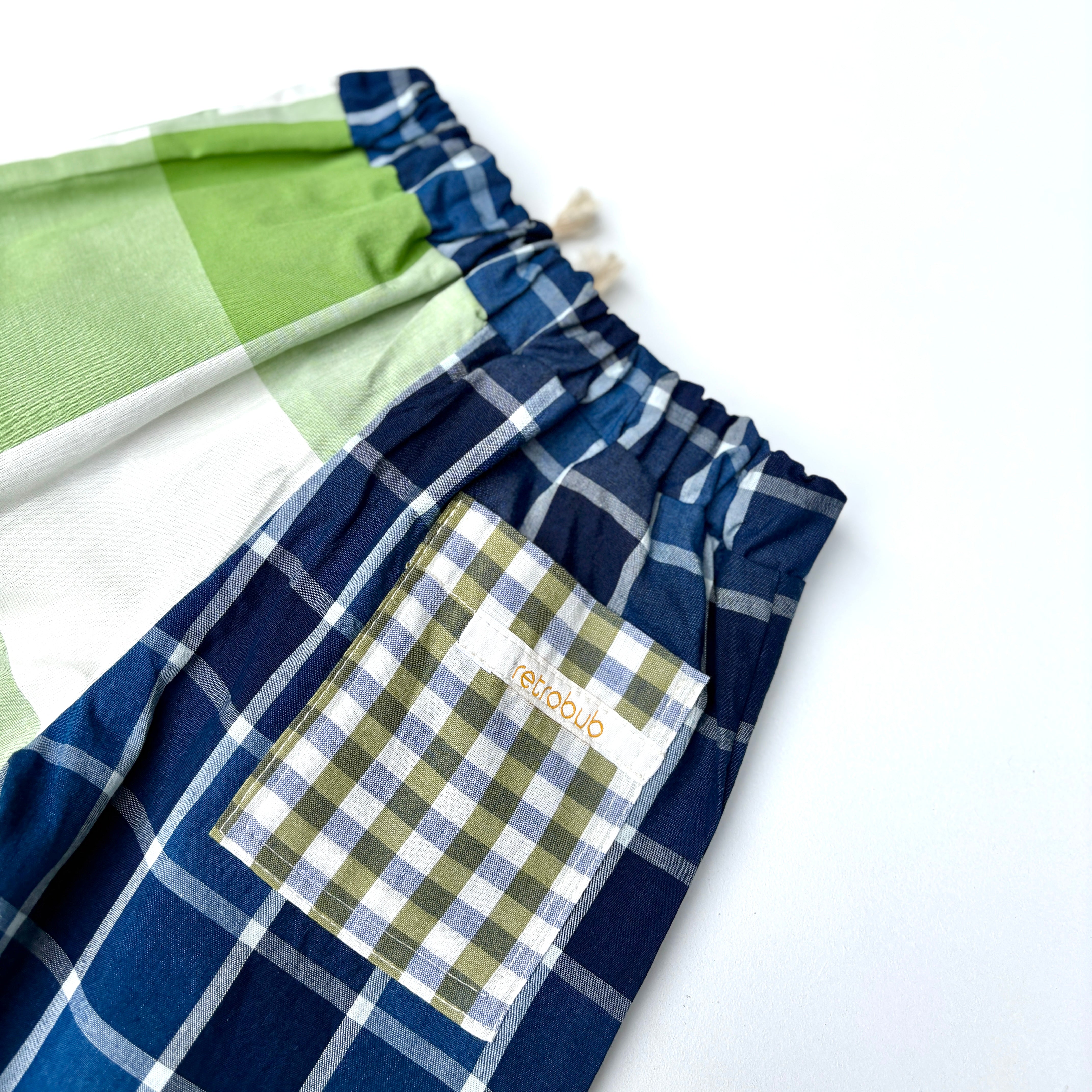 PLAY pants - green grass check