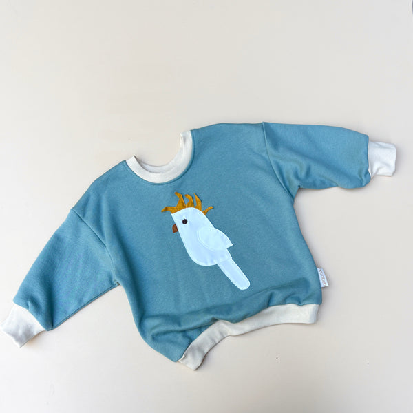COCKATOO sweater - dusty blue