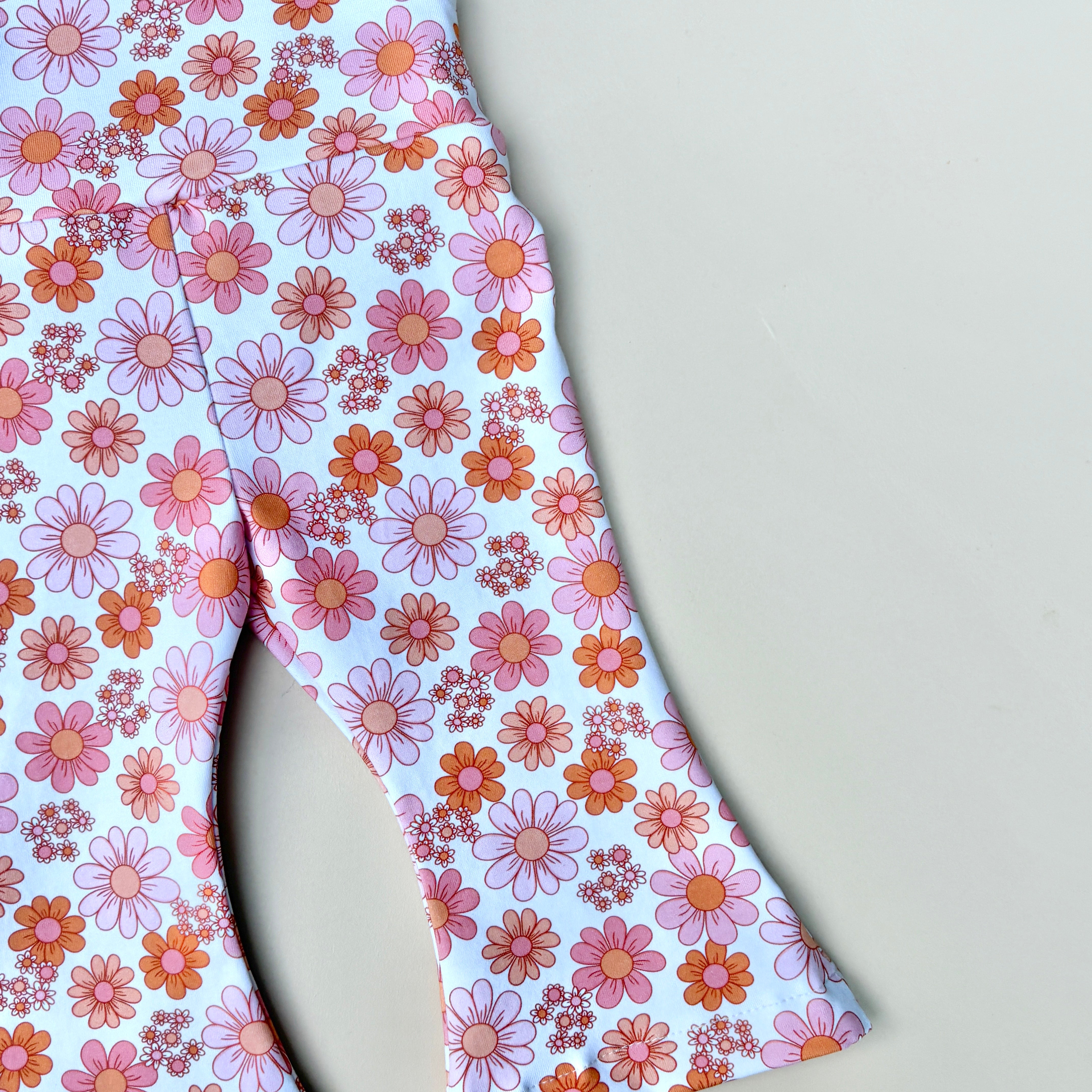 PINK daisy bells overalls