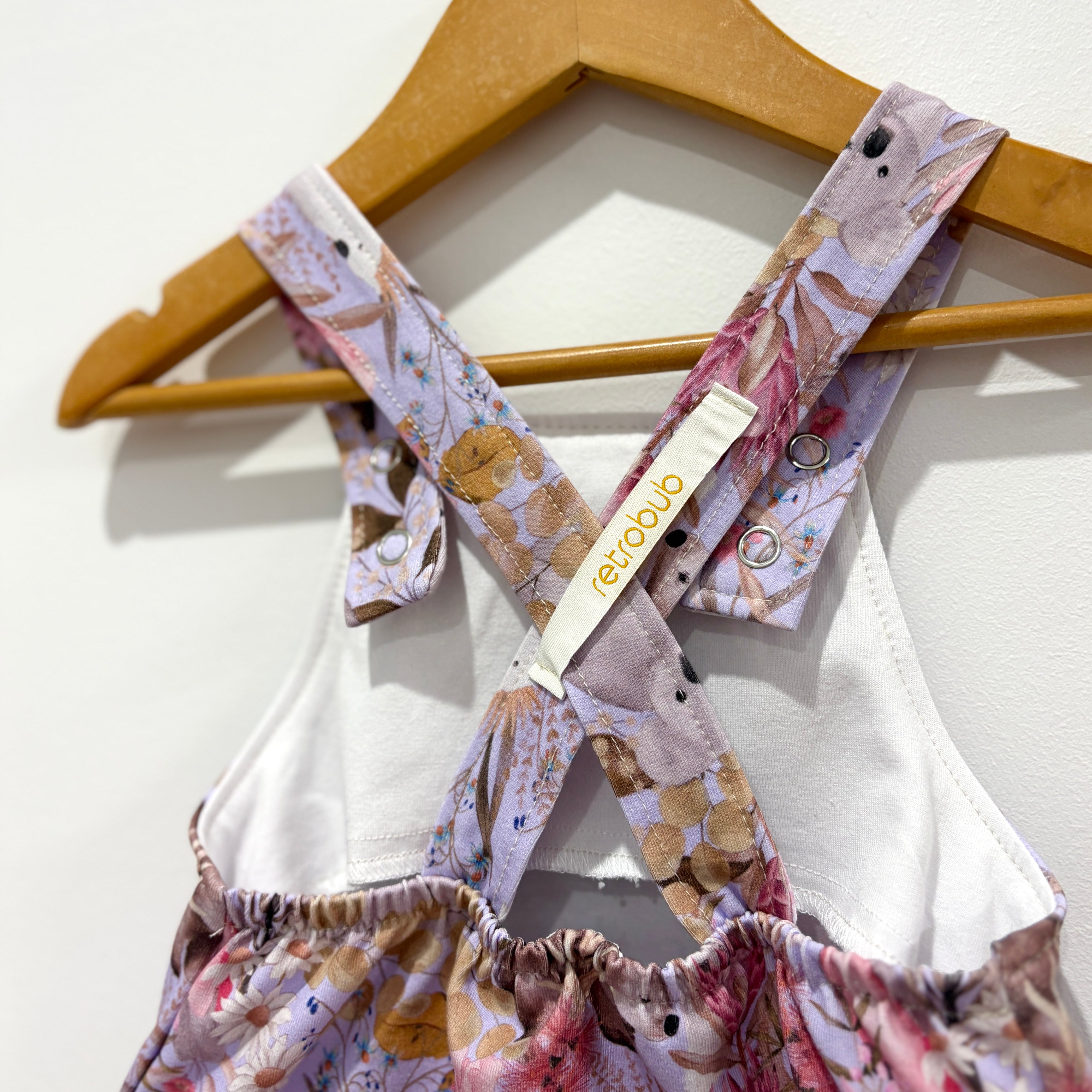Aussie FLORA AND FAUNA knit overalls - lilac