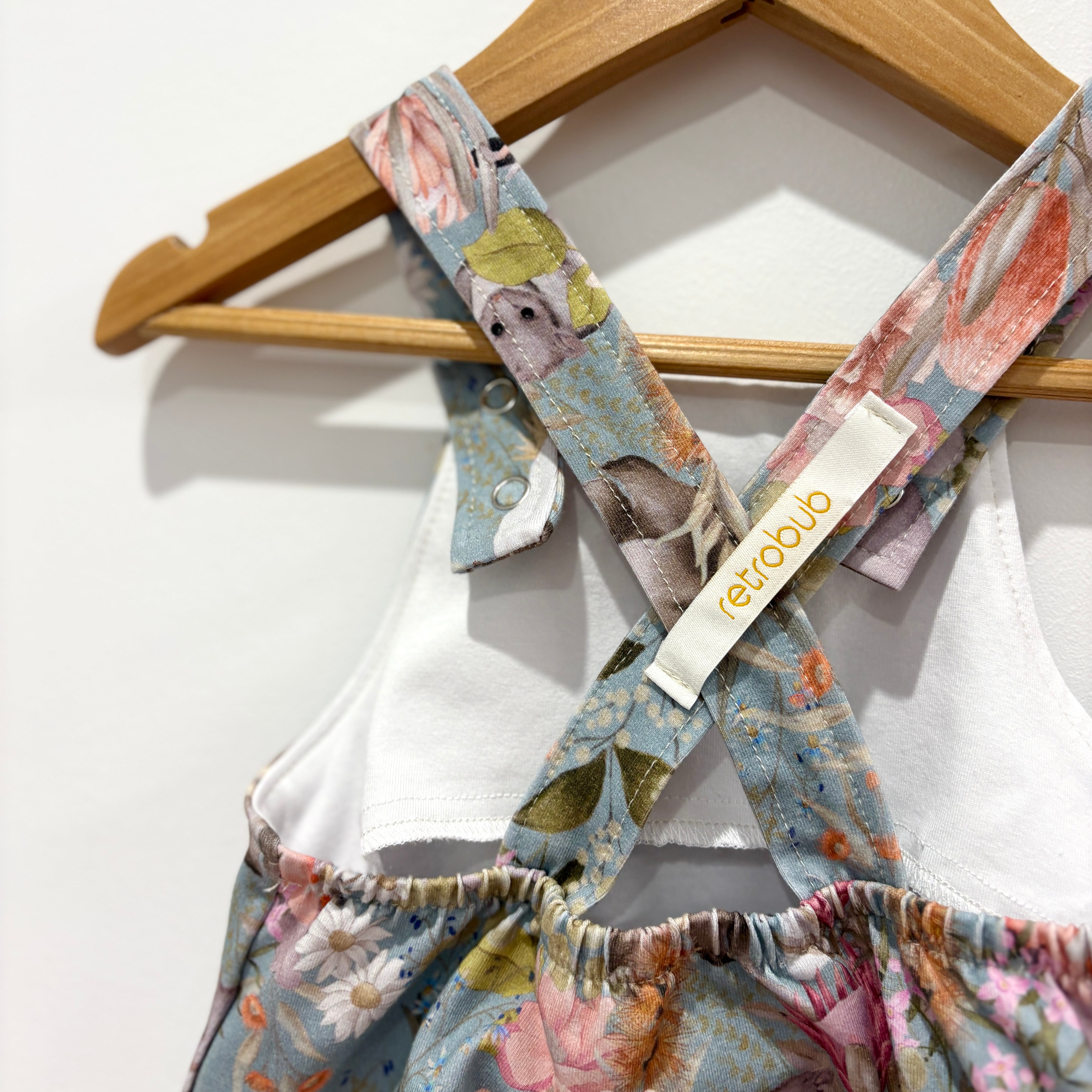 Aussie FLORA AND FAUNA knit overalls - sage