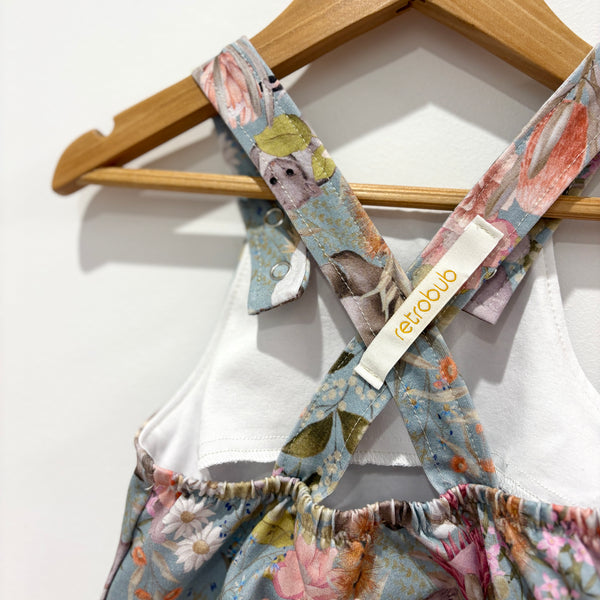 Aussie FLORA AND FAUNA knit overalls - sage