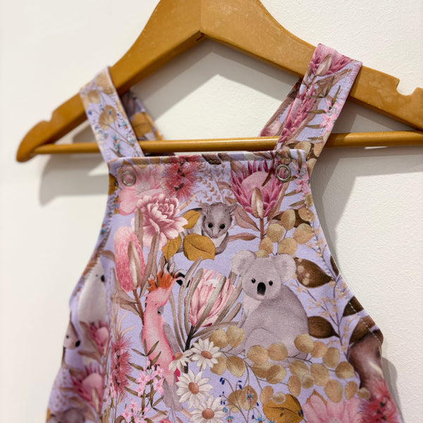 Aussie FLORA AND FAUNA knit overalls - lilac
