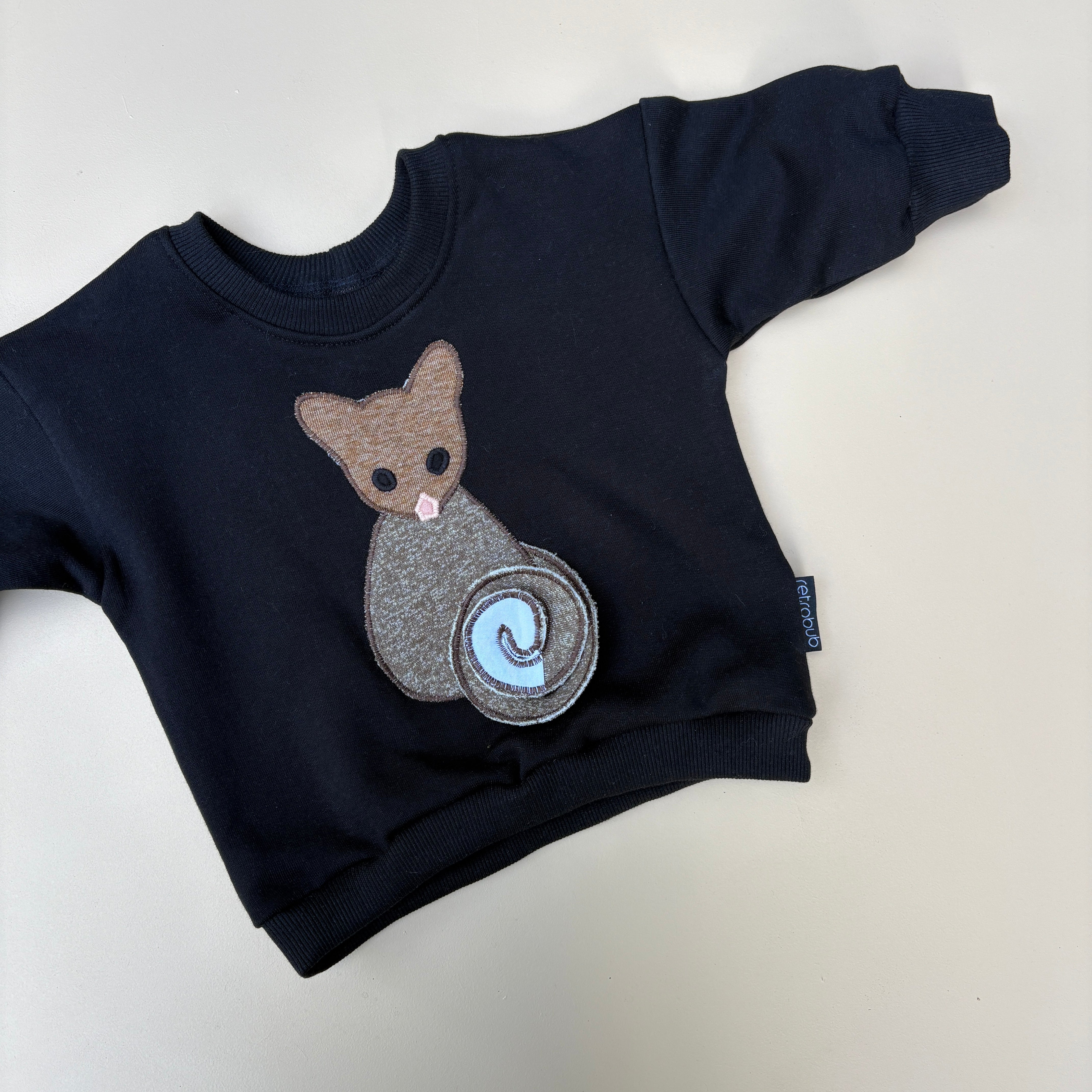 RINGTAIL POSSUM baggy jumper - black