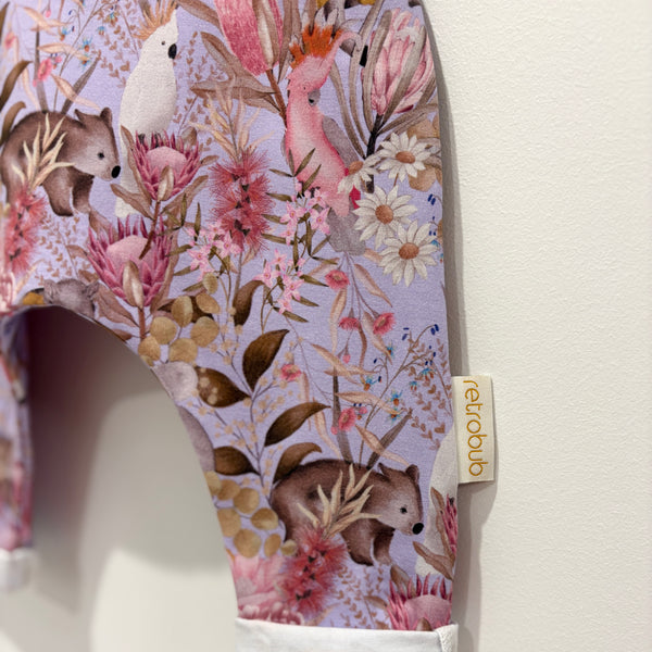 Aussie FLORA AND FAUNA knit overalls - lilac