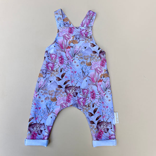 Aussie FLORA AND FAUNA knit overalls - lilac