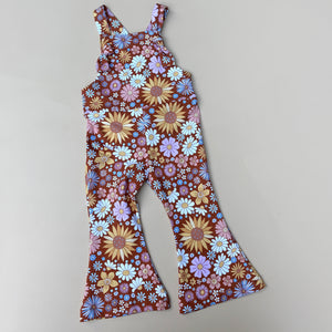 Sunflower meadow bells overalls - sizes 1-5