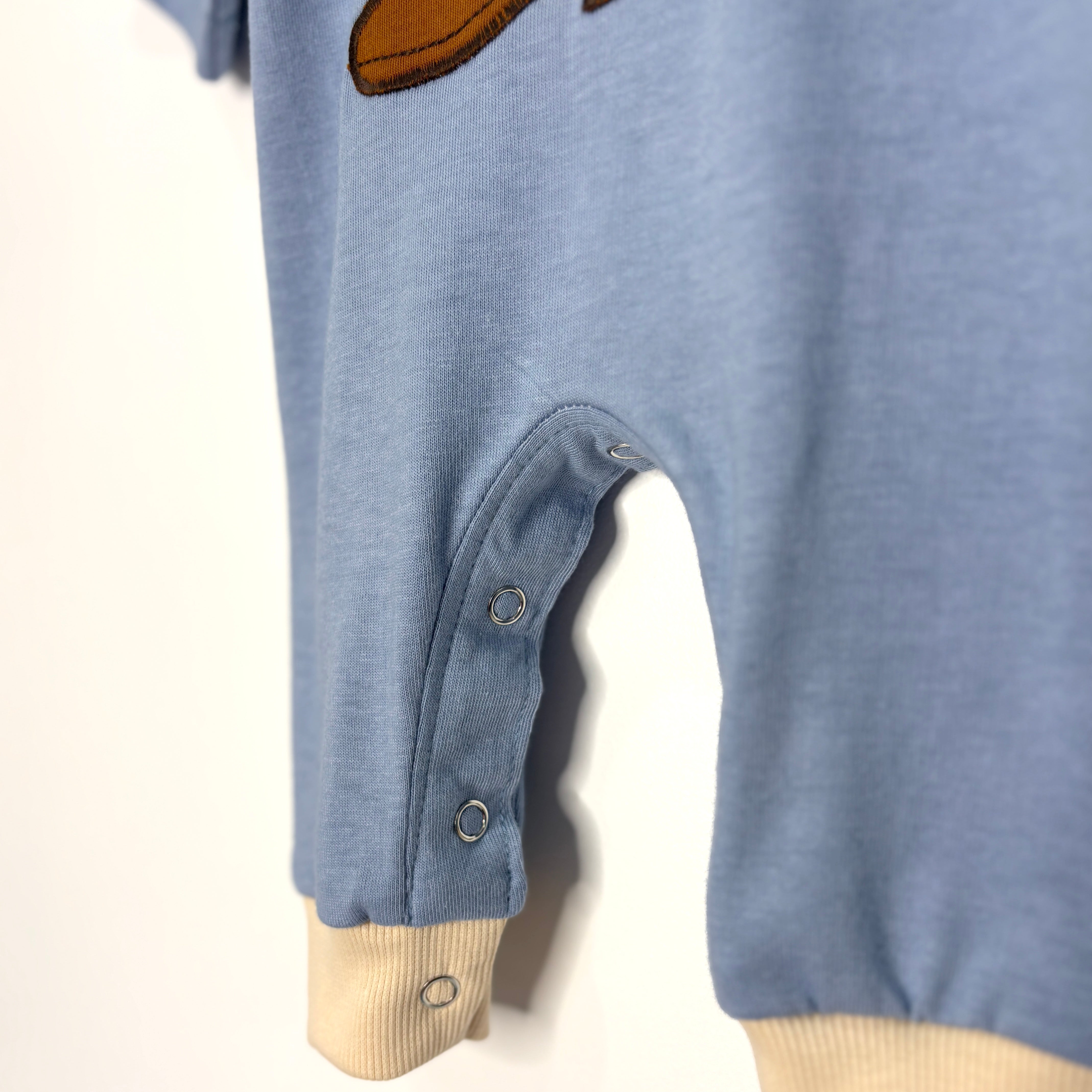 Blue COWBOY BOOT winter onesie