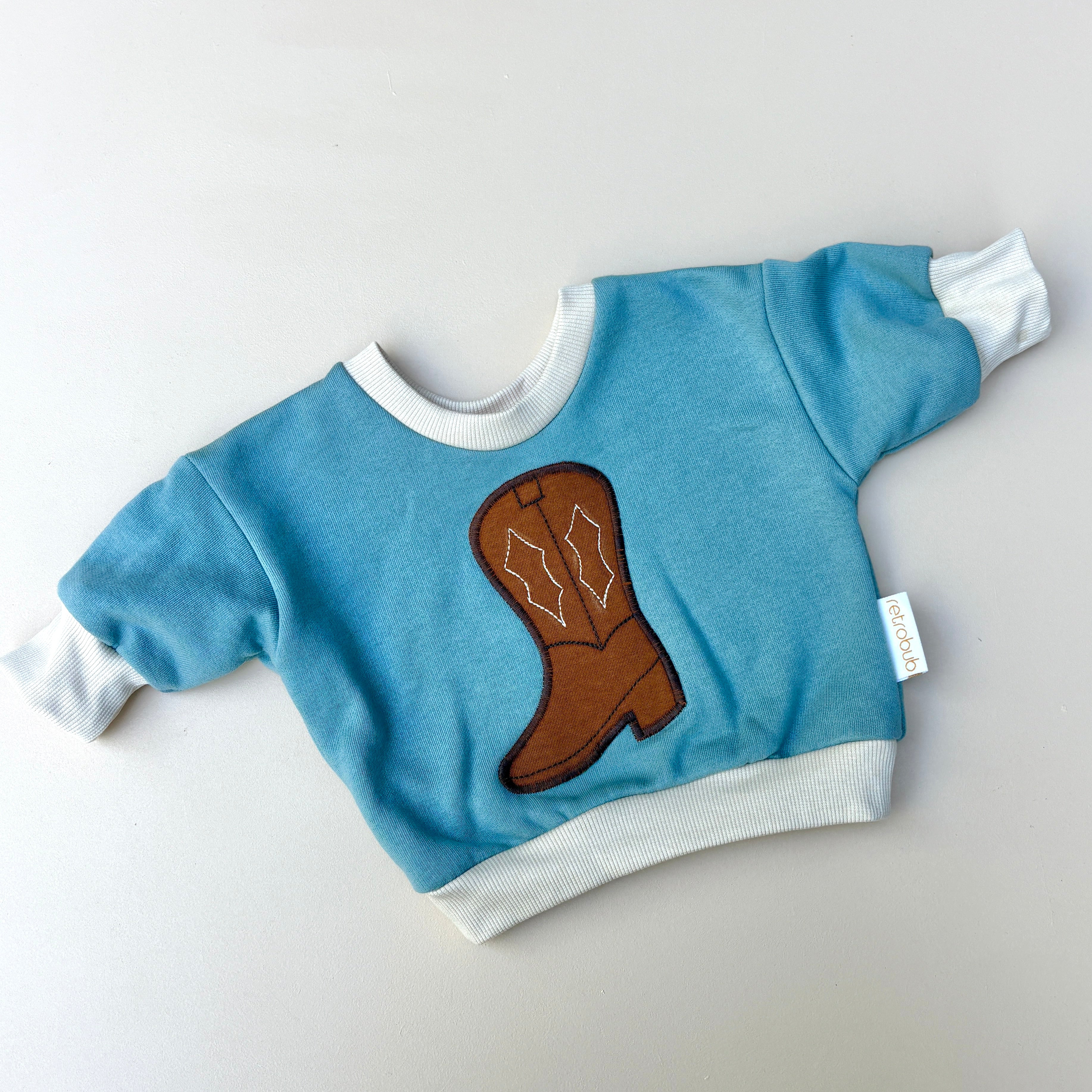 Cowboy boot sweater - Baby sizes