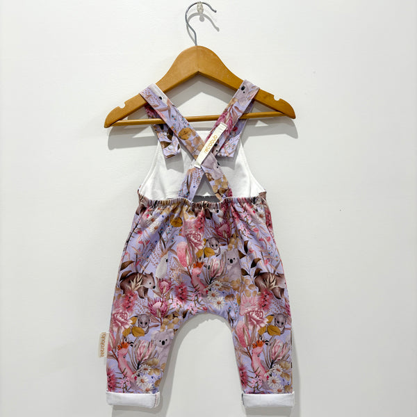Aussie FLORA AND FAUNA knit overalls - lilac