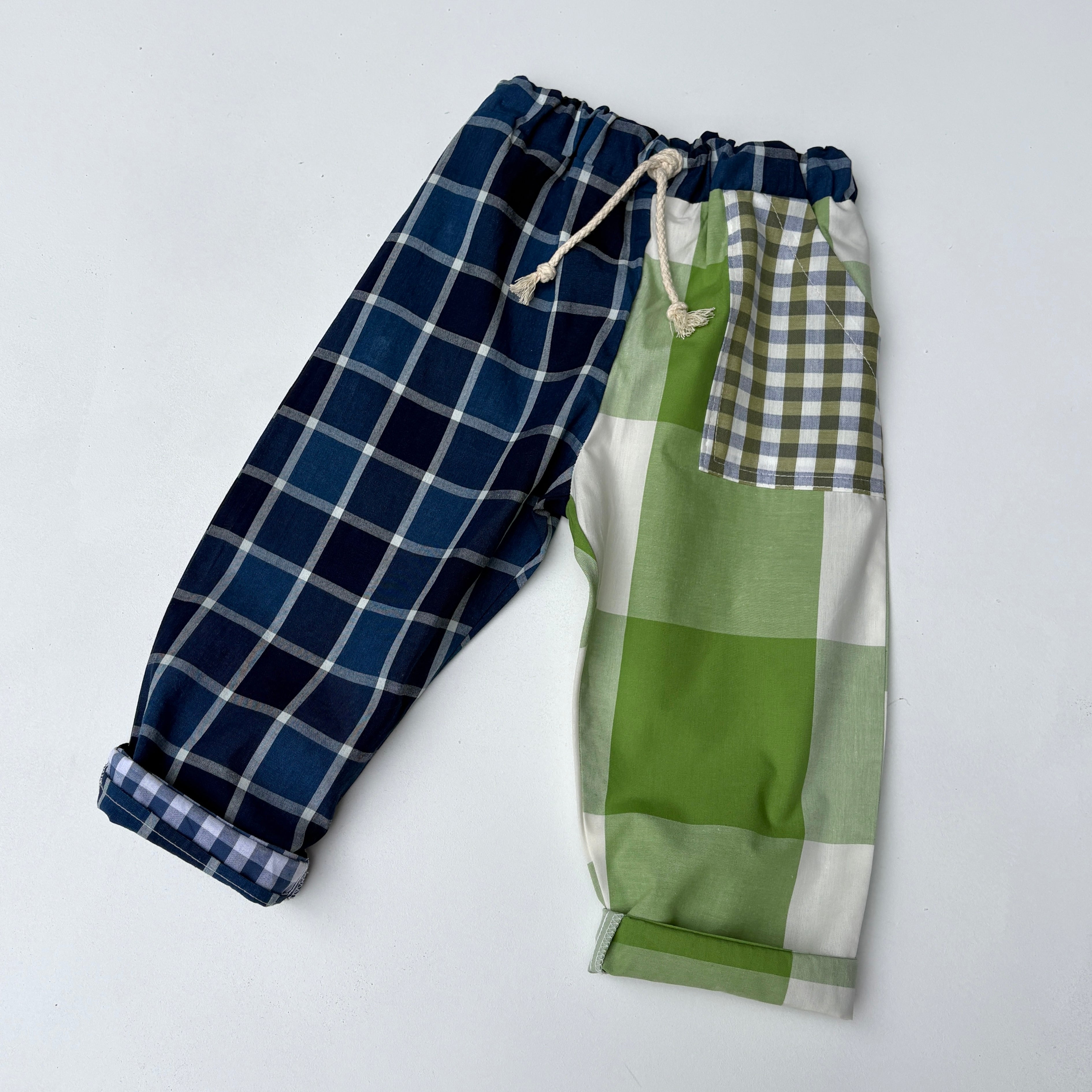 PLAY pants - green grass check