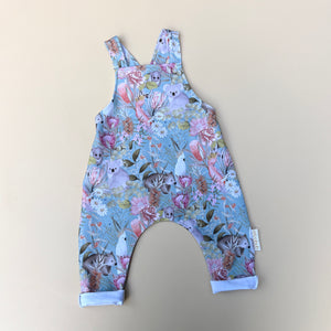 Aussie FLORA AND FAUNA knit overalls - sage