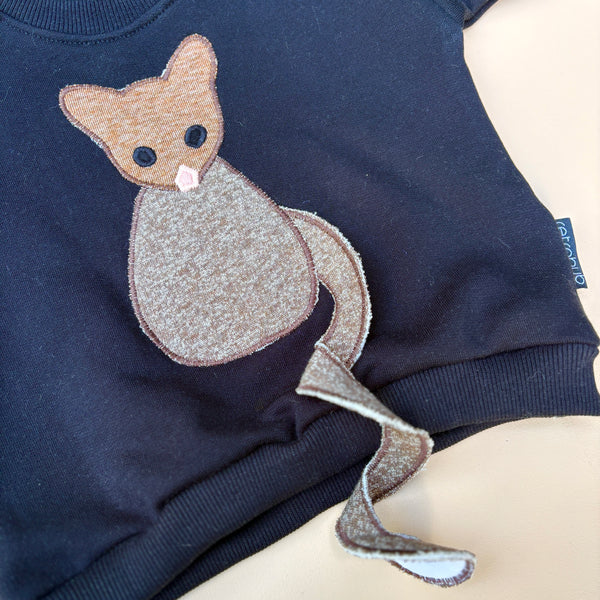 RINGTAIL POSSUM baggy jumper - black