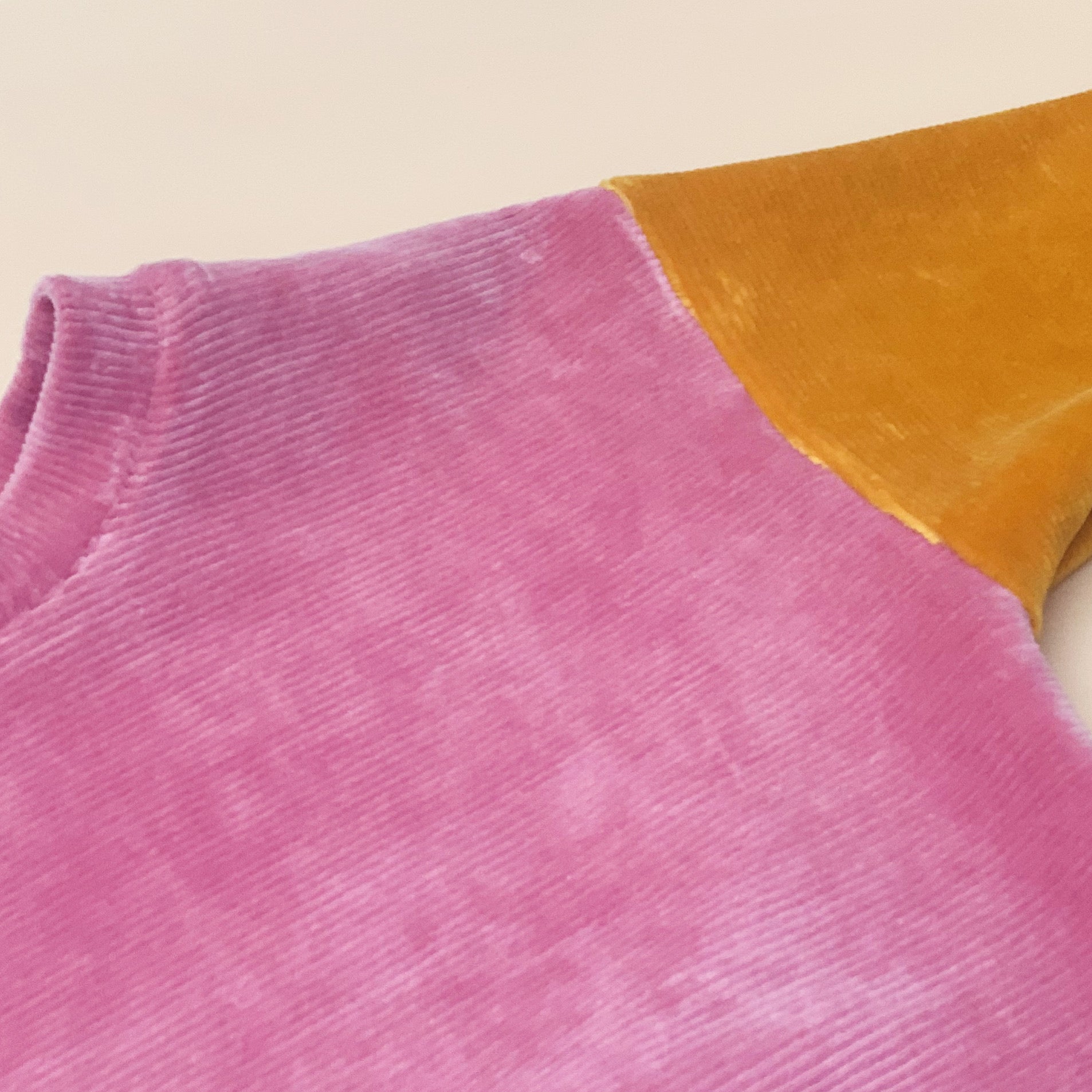 VELOUR RIB baggy jumper - Berry PLUM